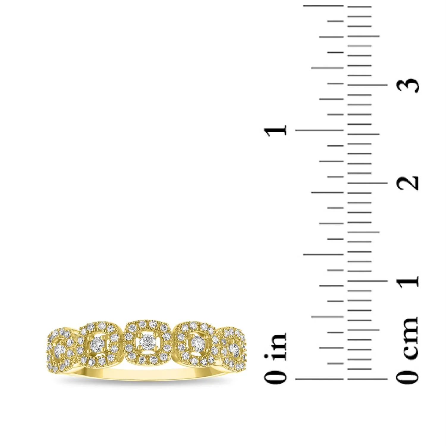 1/4 CTW Diamond Halo Anniversary Ring in 10KT Gold