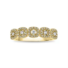 1/4 CTW Diamond Halo Anniversary Ring in 10KT Gold