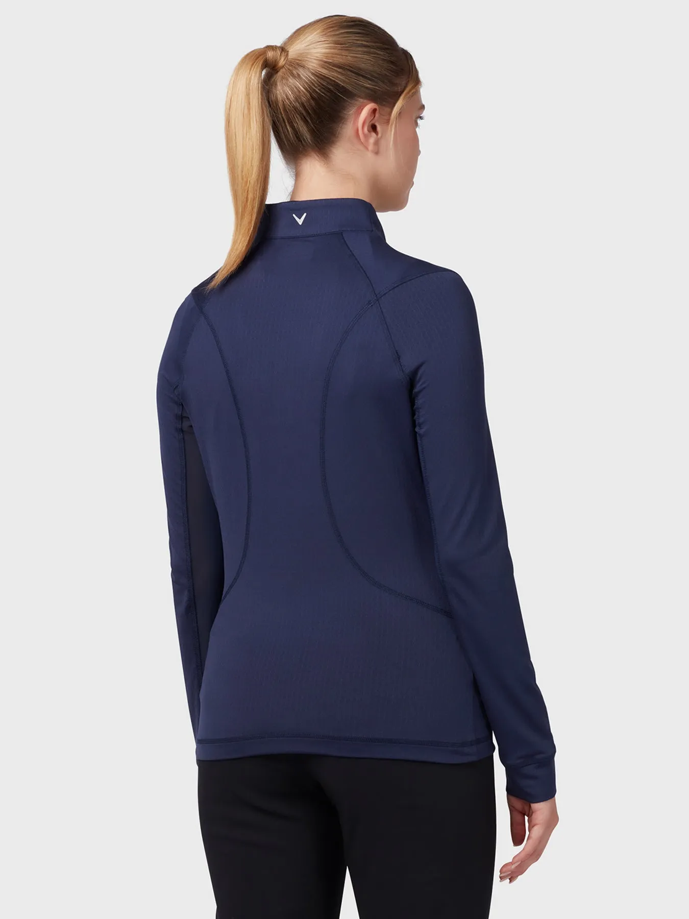 1/4 Zip Women's Chev Top In Peacoat