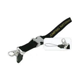 15mm Polyester Lanyard with Metal Quick Clip, Metal Hook & Handphone Hook