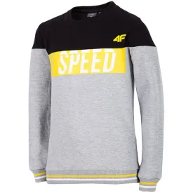 4F Black And Grey Color Block Speed Sweatshirt 3461