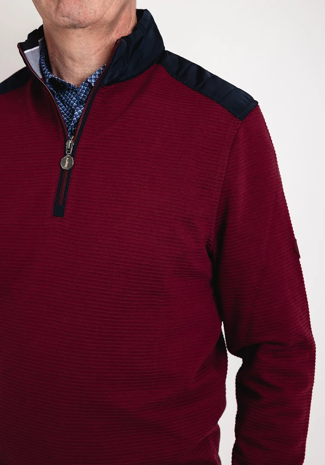 6th Sense Wilde Half Zip Sweatshirt, Tawny & Port