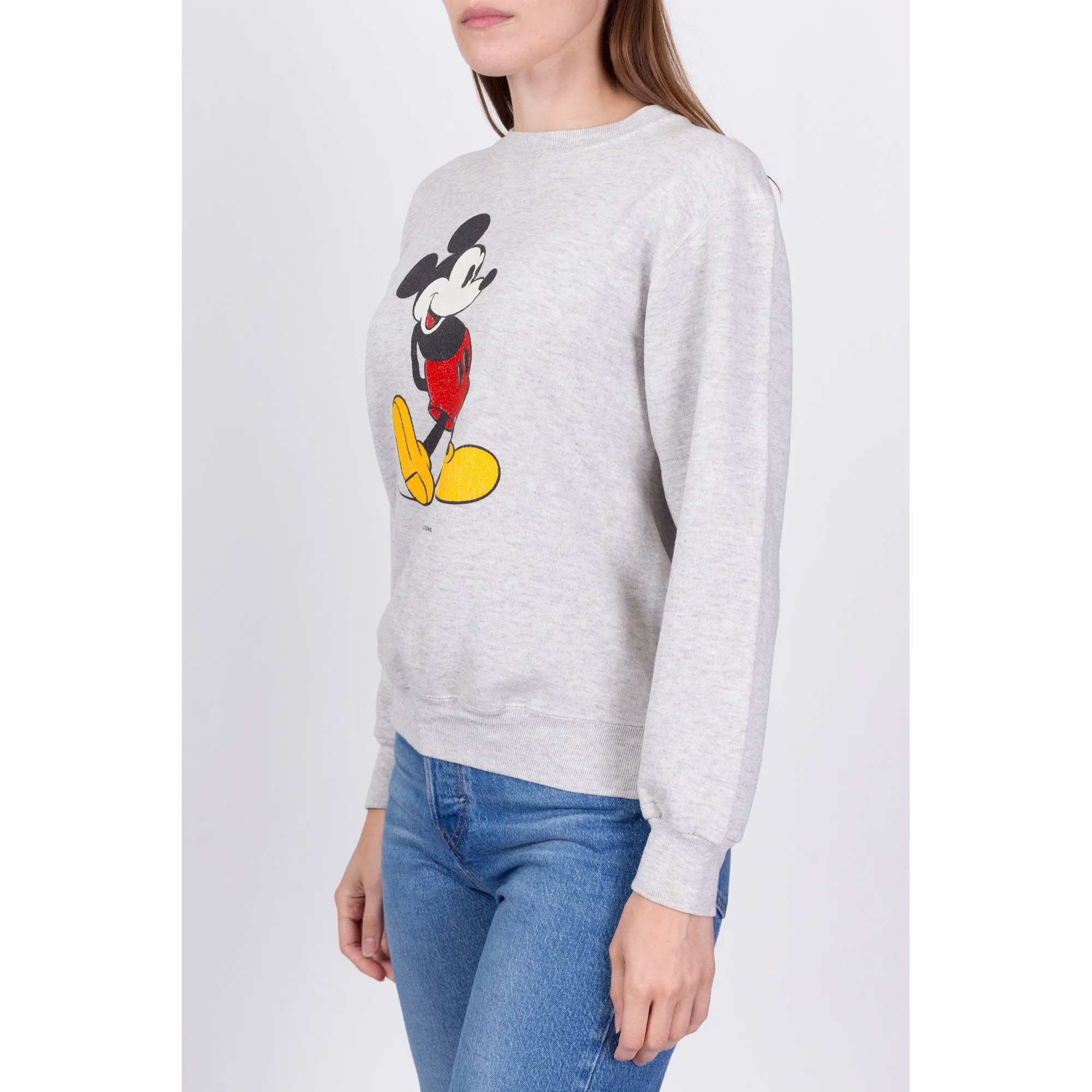 80s 90s Mickey Mouse Sweatshirt - Medium