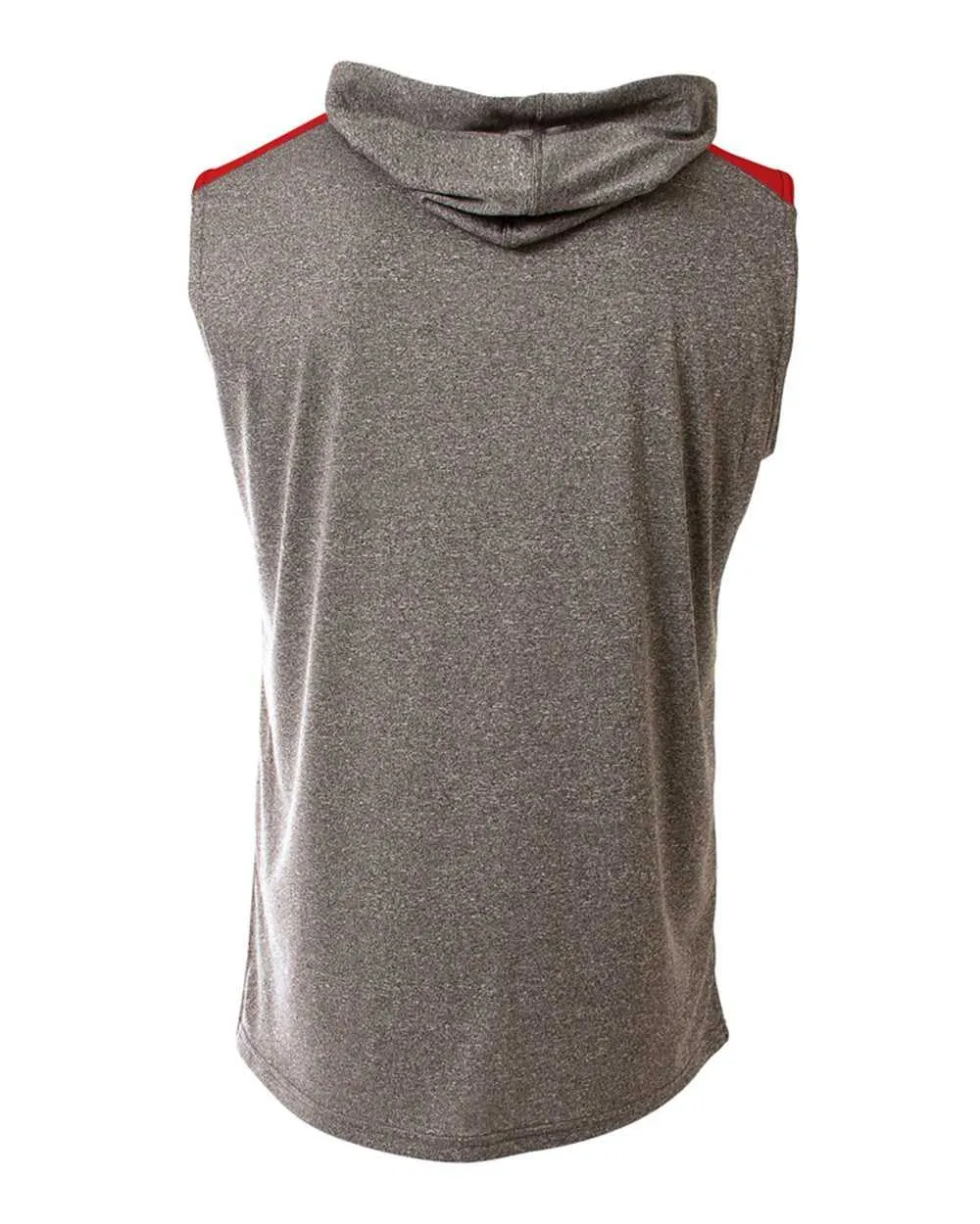 A4 N3031 Tourney Hooded Tee - Heather Scarlet