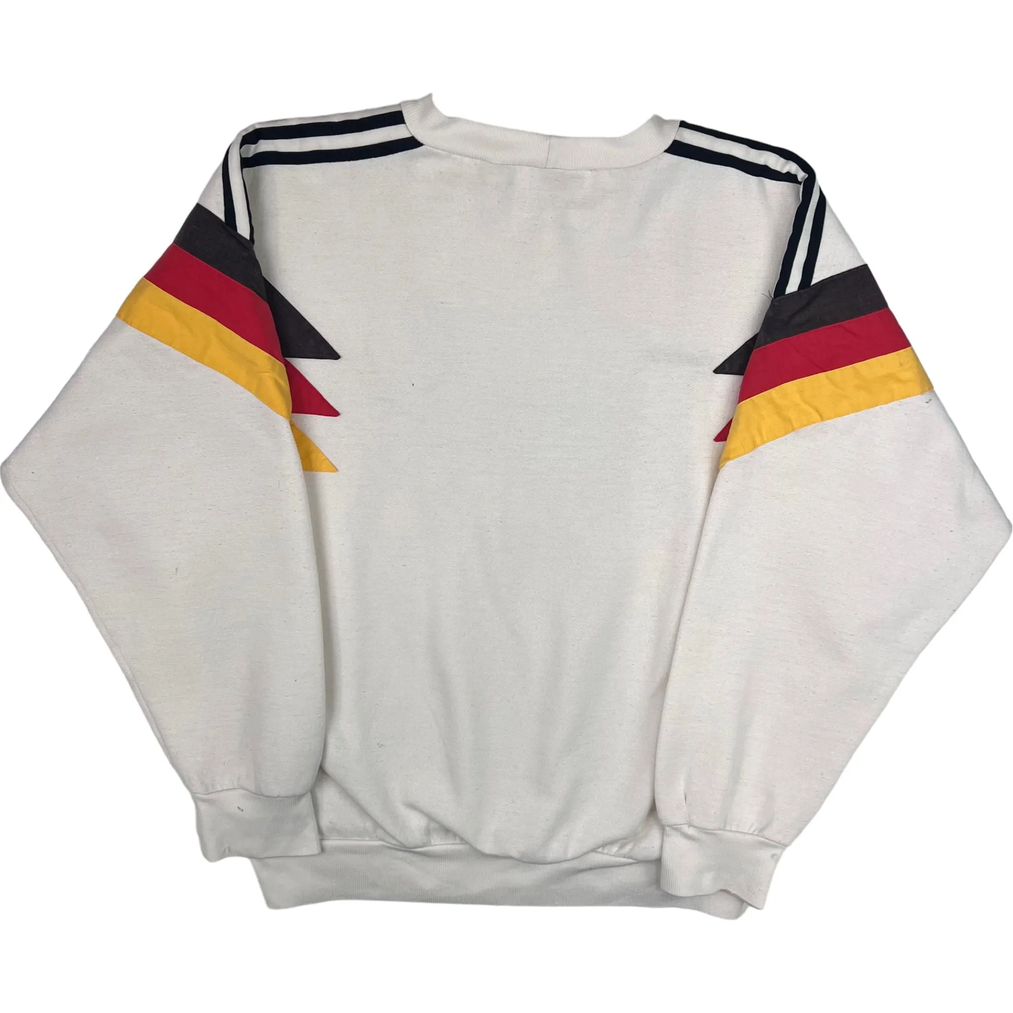 Adidas 1990 Germany World Cup Tri-Colour White Sweatshirt Rare