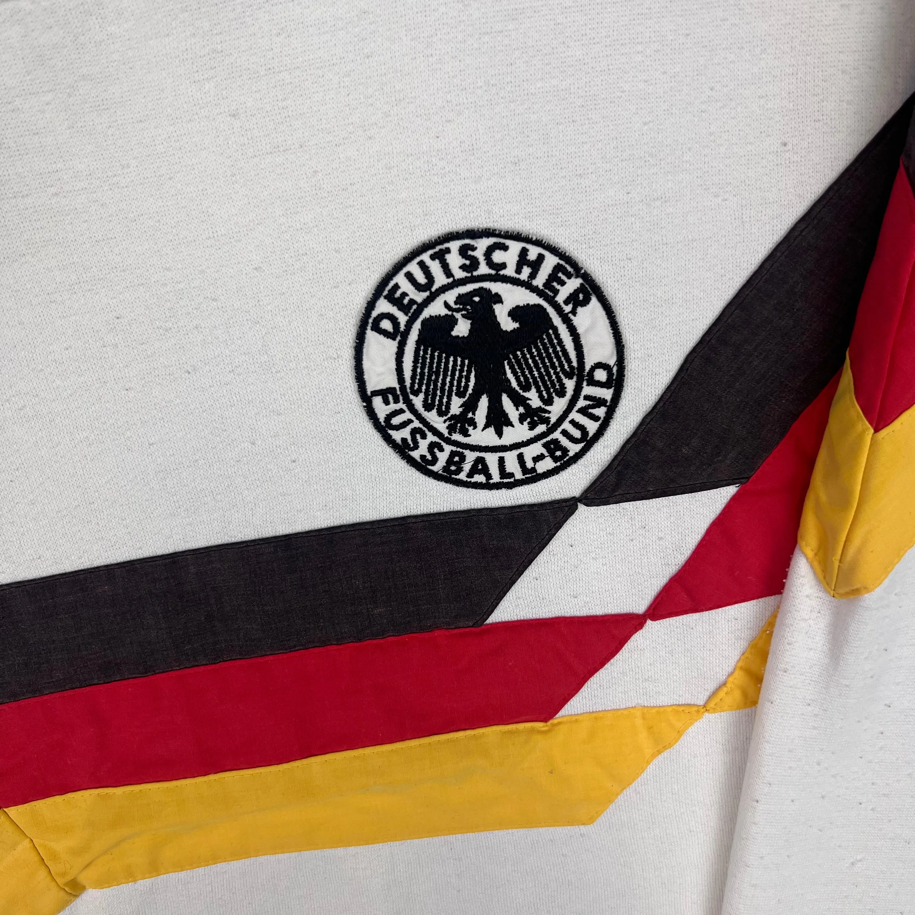 Adidas 1990 Germany World Cup Tri-Colour White Sweatshirt Rare