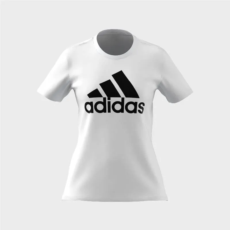 Adidas Womens Badge Of Sport T-shirt White/Black _ 169433 _ White