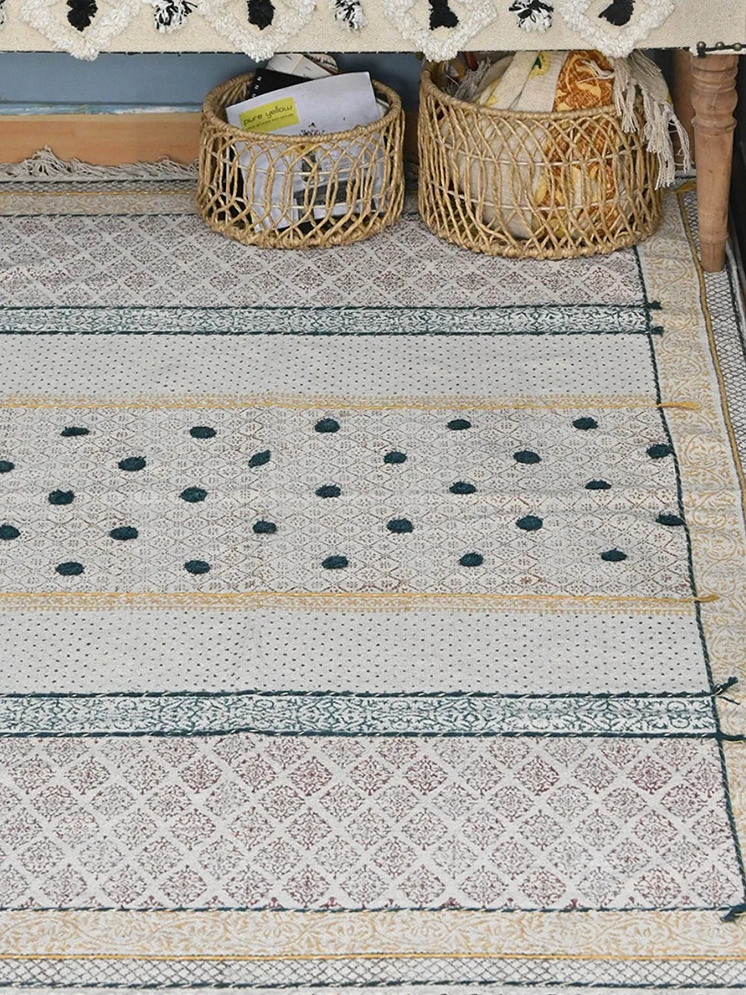 AIDEN - BLOCK PRINTED RUG