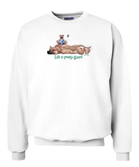 American Staffordshire Terrier - Life Is Pretty Good - Sweatshirt