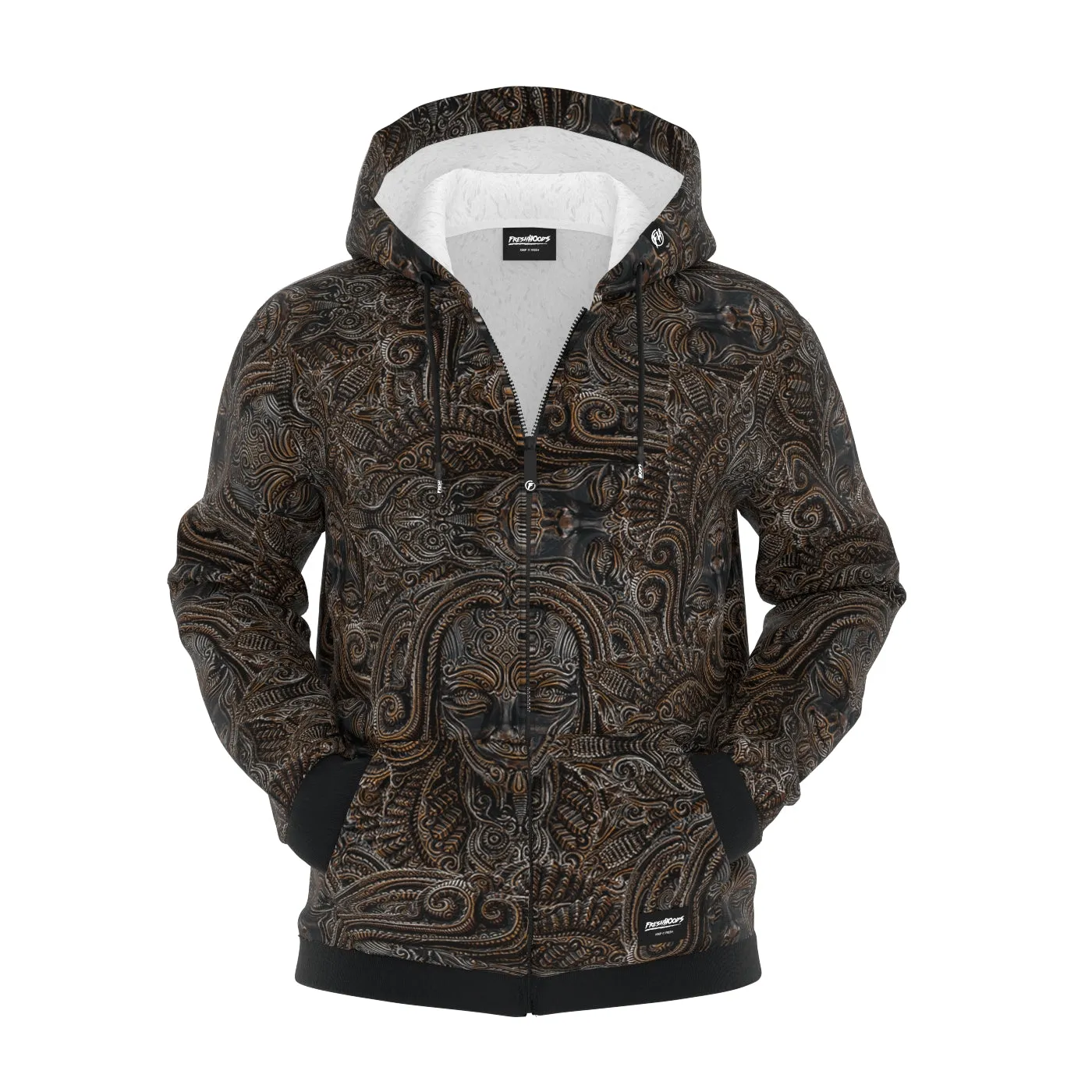 Ancient Totem Zip Up Hoodie