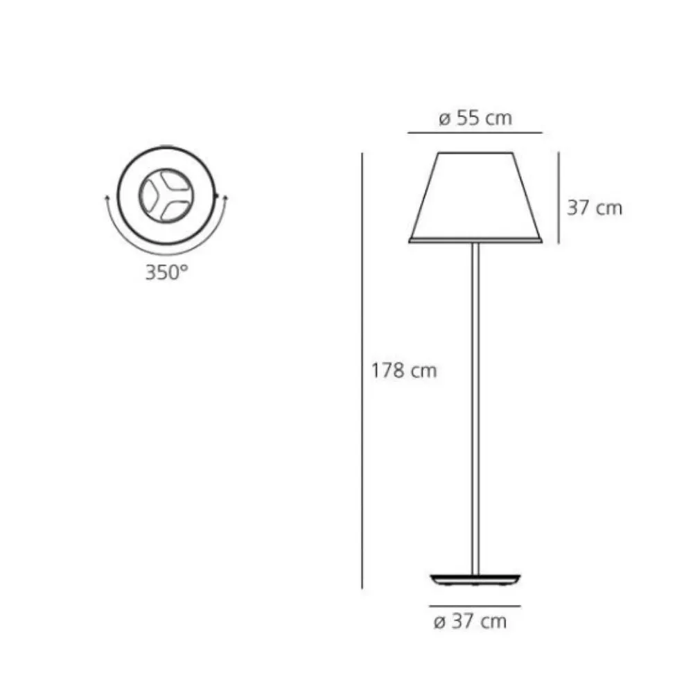 Artemide Choose Mega floor lamp white/chrome