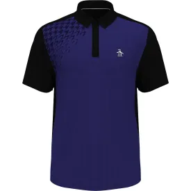 Asymmetrical Pete Gingham Color Block Golf Polo