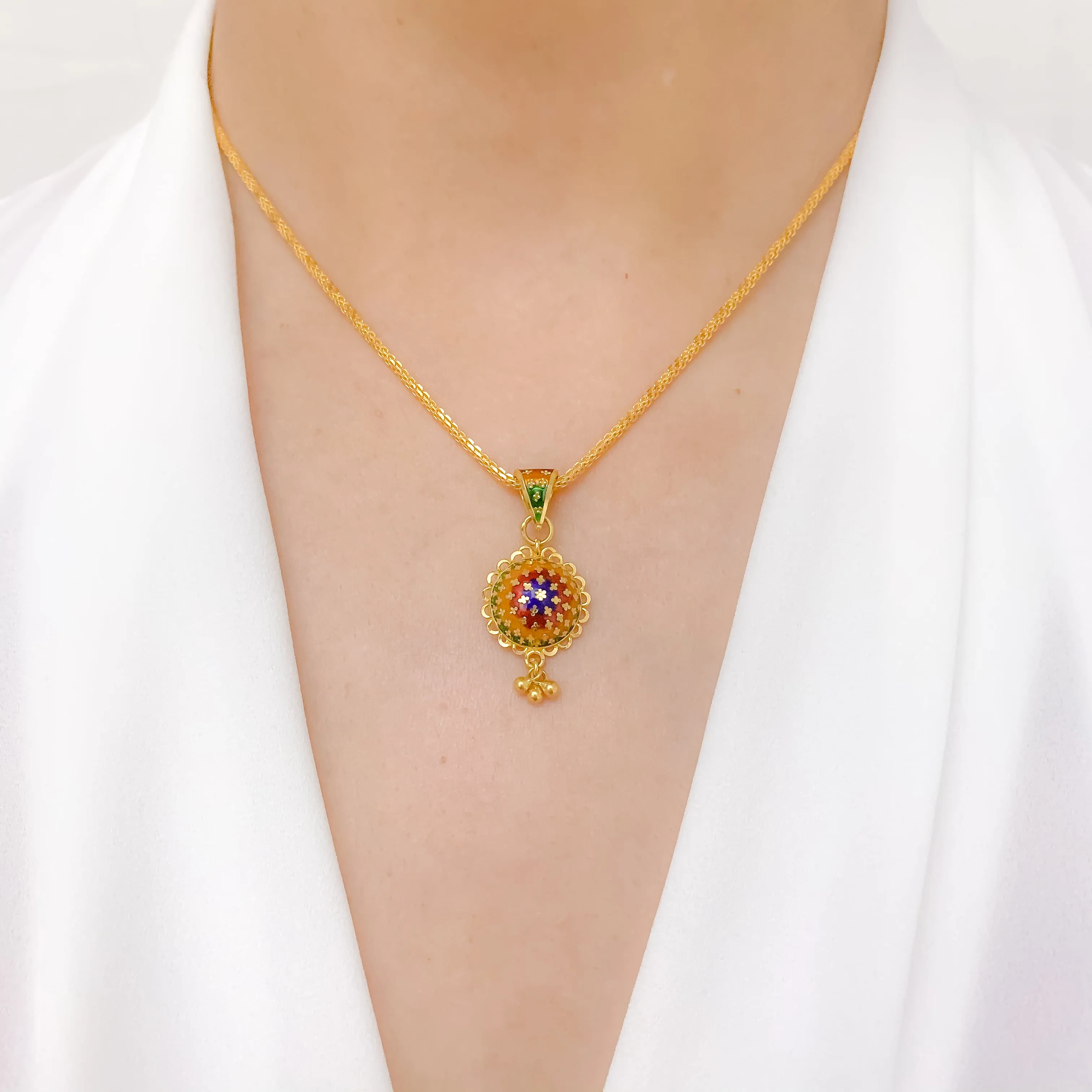 Attractive Meena Pendant