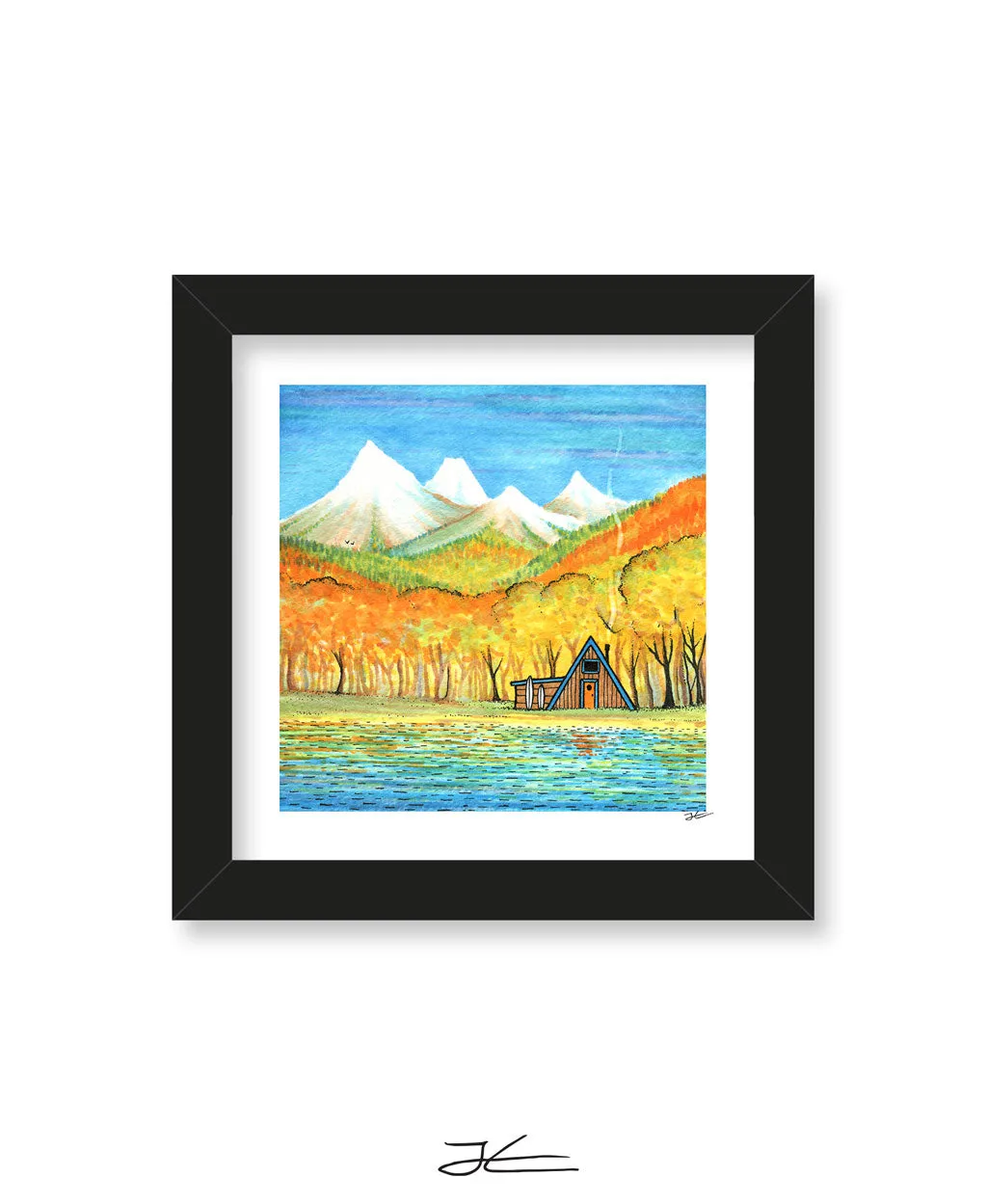 Autumn Cabin - Print/ Framed Print