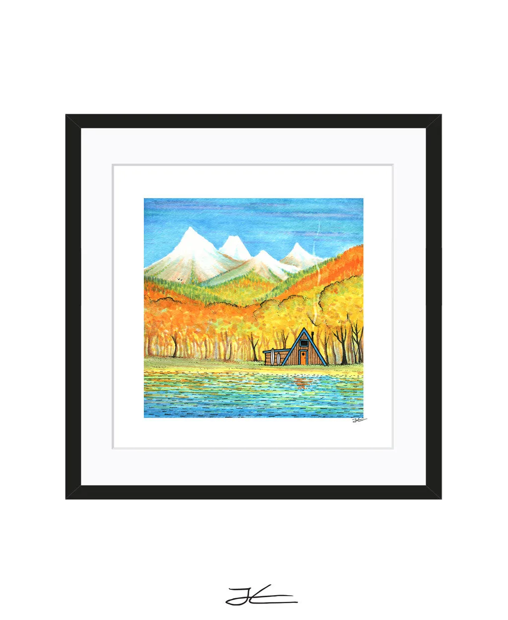 Autumn Cabin - Print/ Framed Print