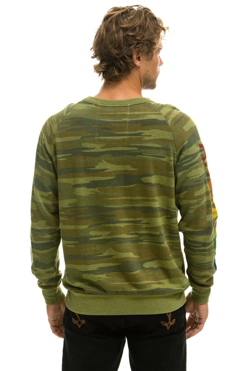 AVIATOR NATION BU - CREW SWEATSHIRT CAMO