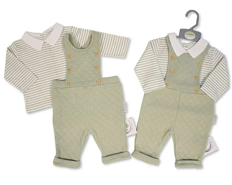 Baby Boys 2 pcs Dungaree Set (PK6) (NB-6m) BIS-2020-2587