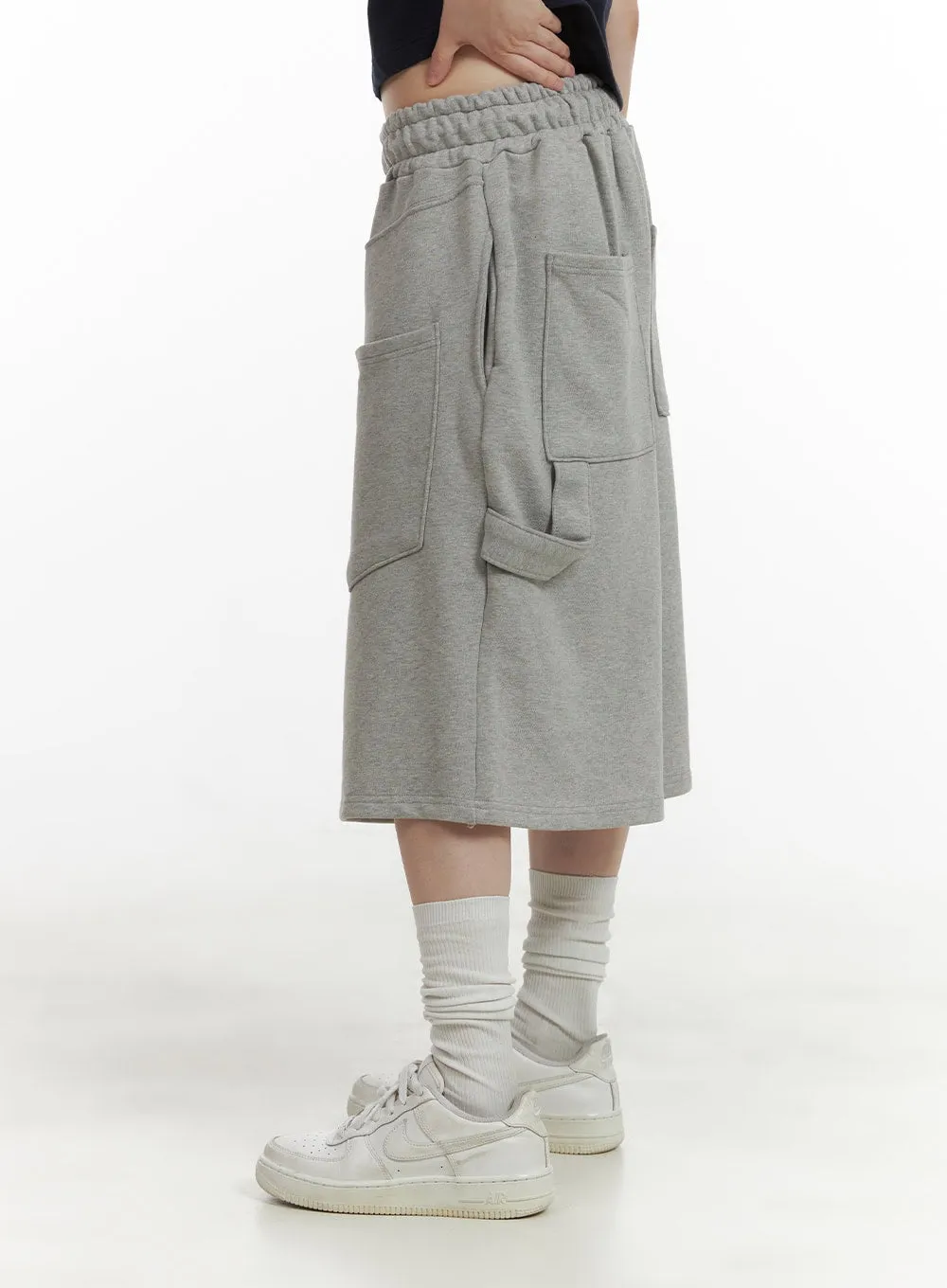 Baggy Midi Sweat Shorts CU413