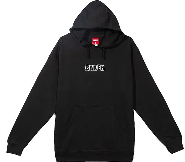 Baker Brand Logo Hooded Sweatshirt - X-LARGE Black