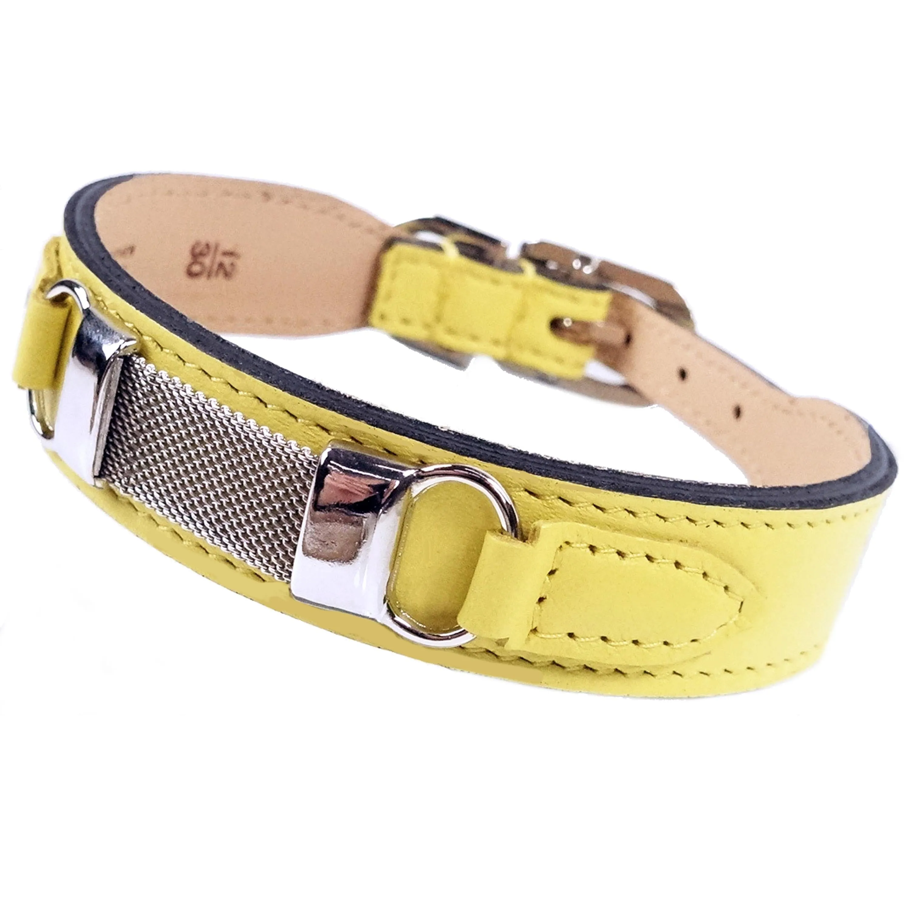 Barclay Dog Collar in Canary Yellow