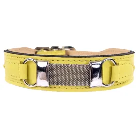 Barclay Dog Collar in Canary Yellow