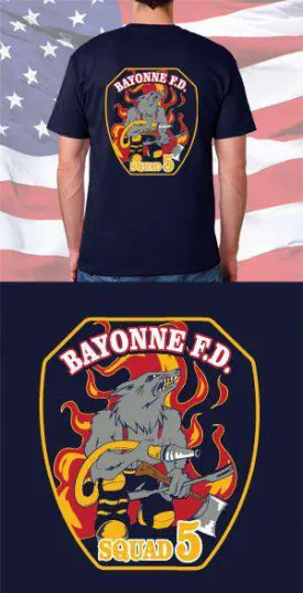 Bayonne Fire Department Patch Back Design