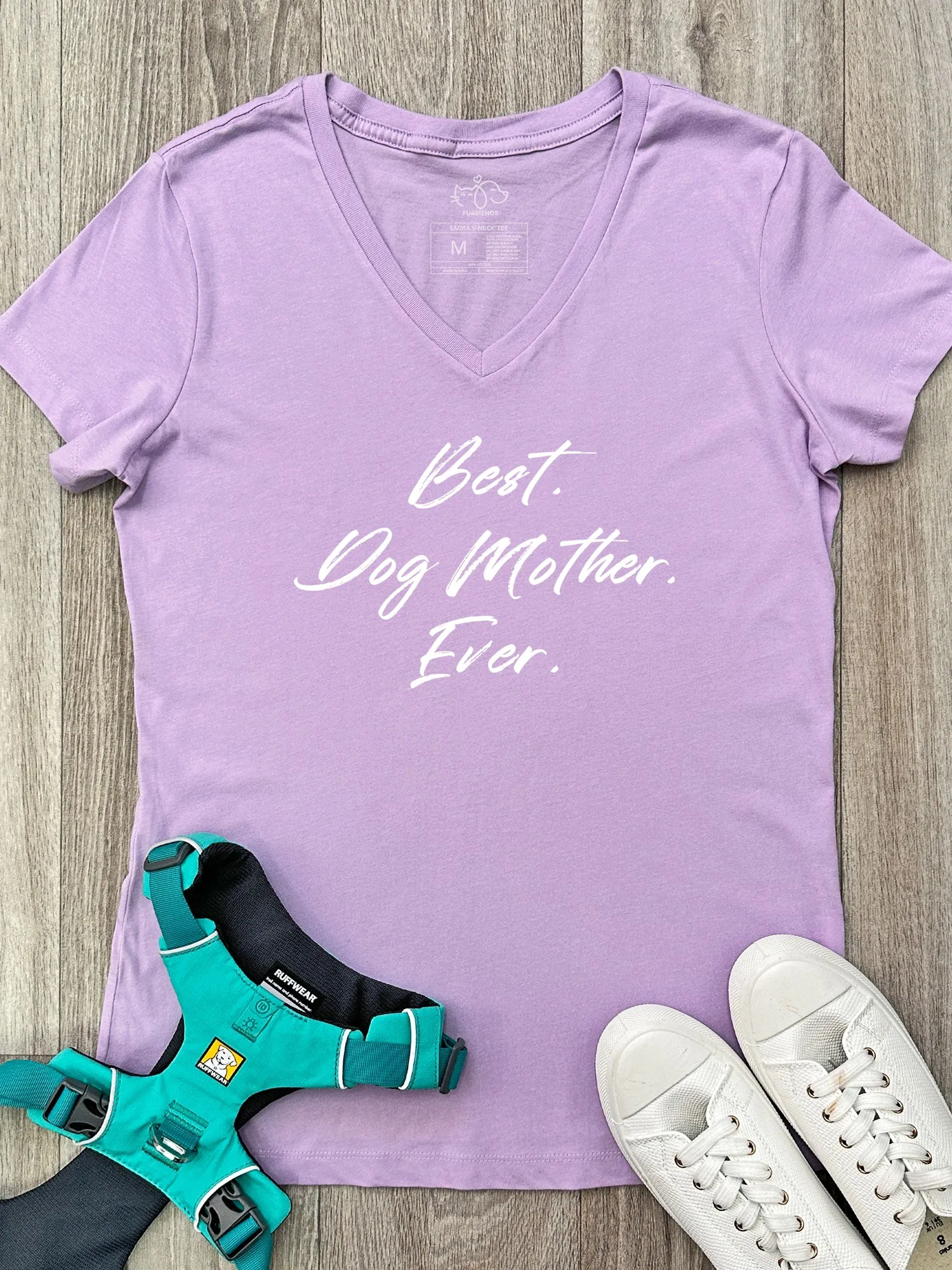 Best. Dog Mother. Ever. Emma V-Neck Tee