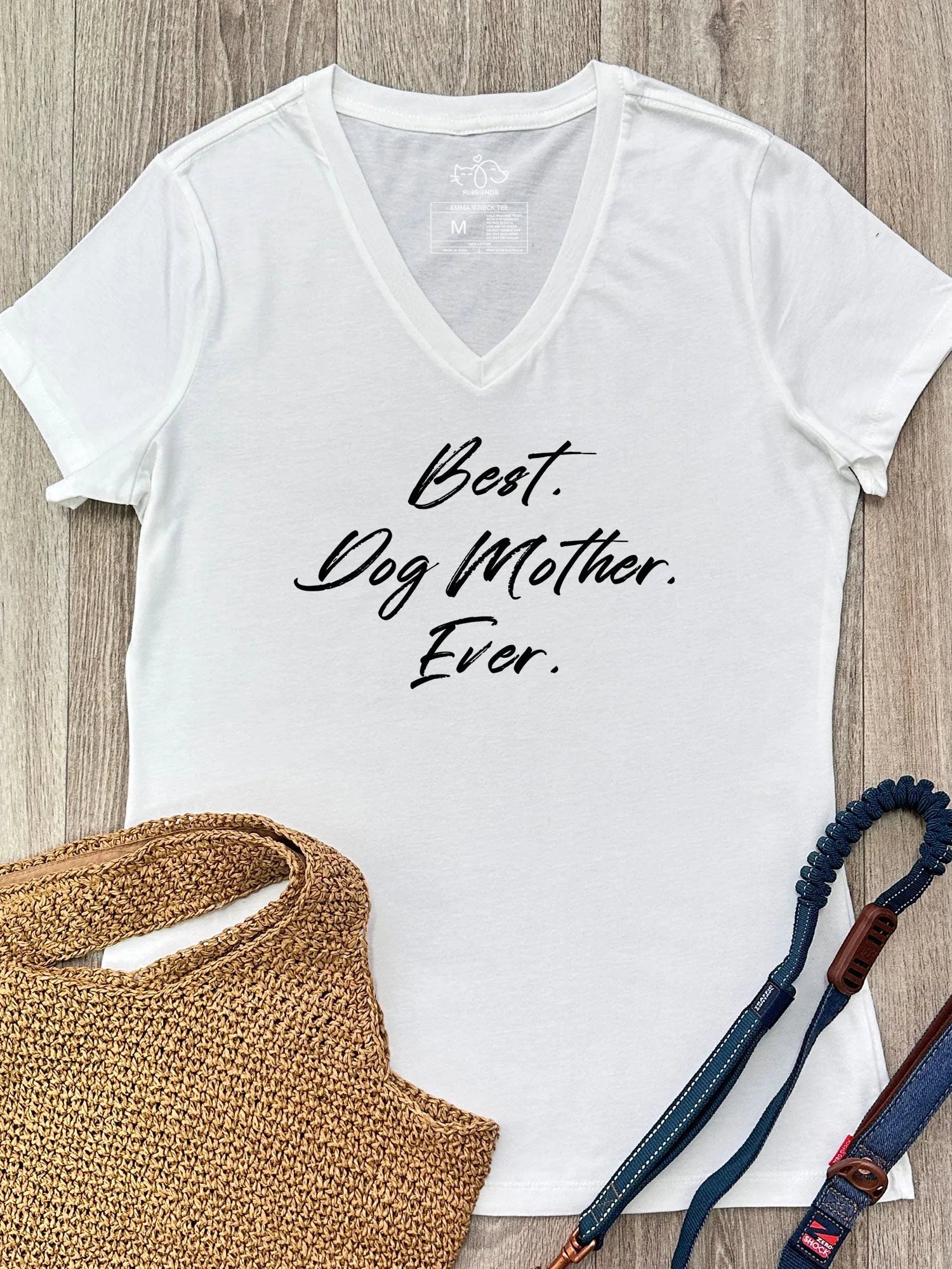 Best. Dog Mother. Ever. Emma V-Neck Tee