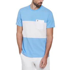 Birdseye Pique Color Block Pocket Tee