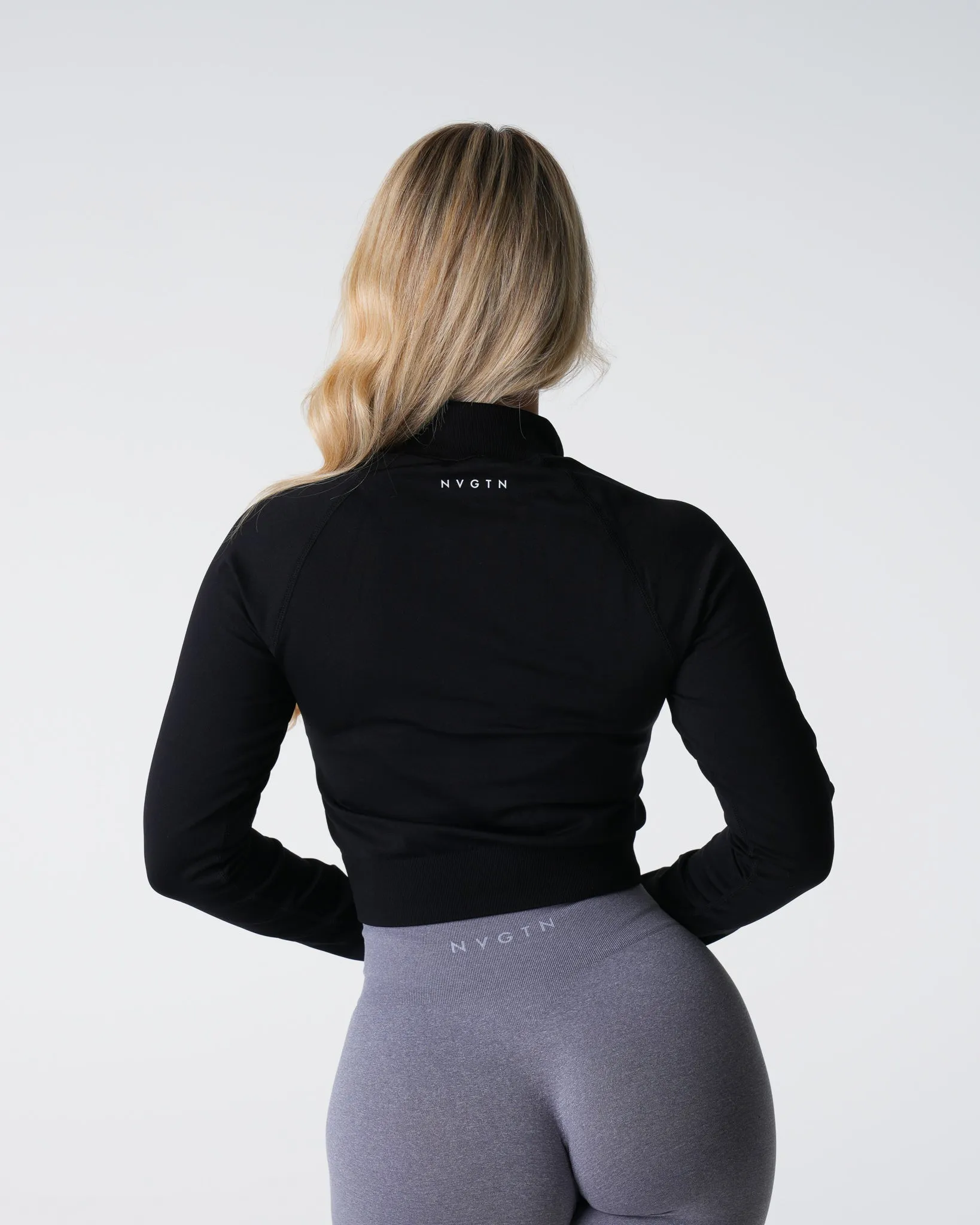 Black Divine Seamless Zip Up