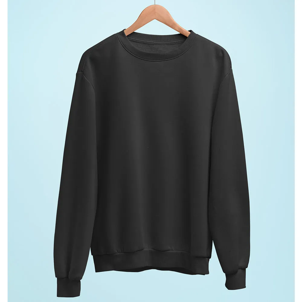 Black Plain Sweatshirt