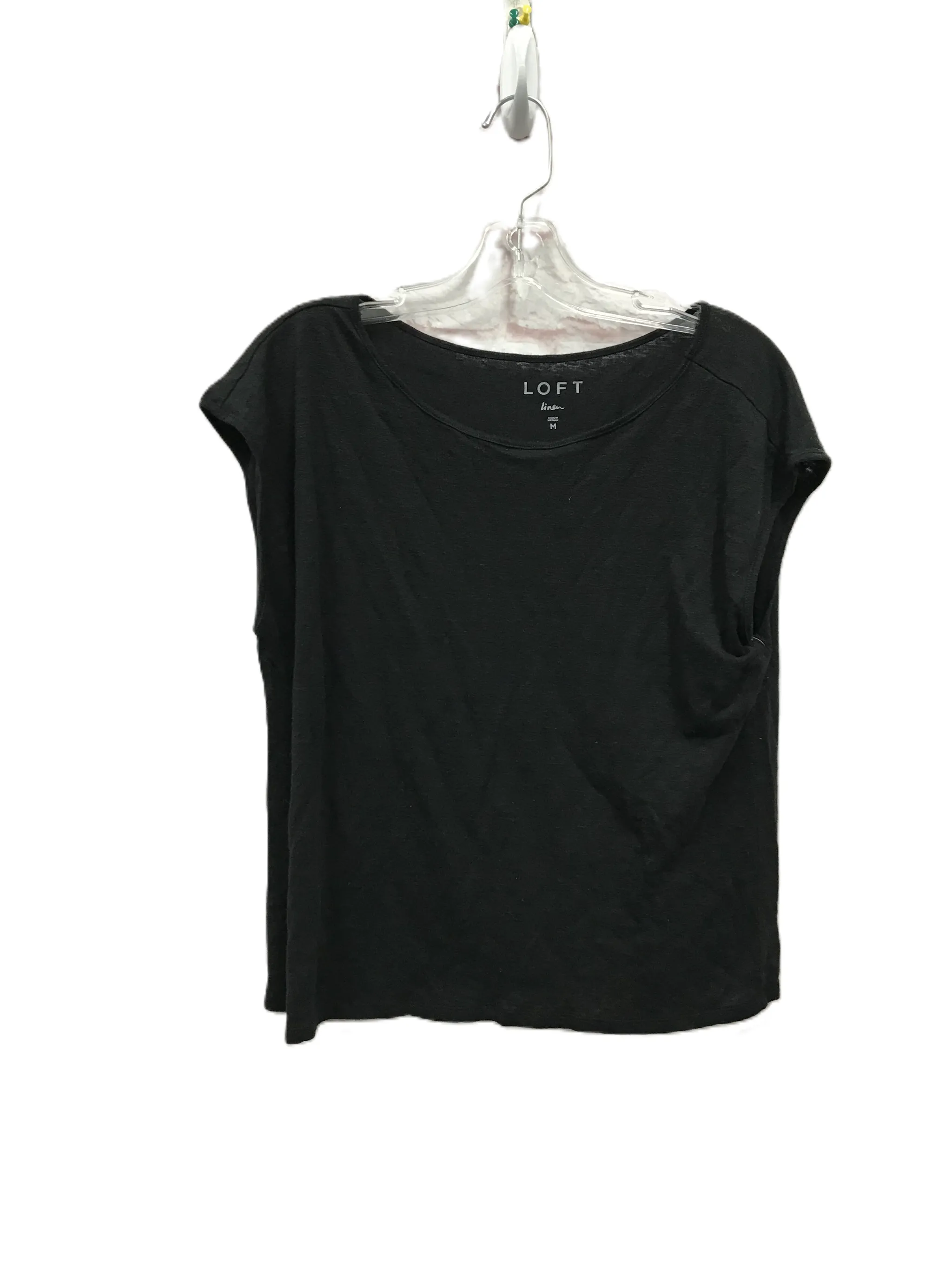 Black Top Sleeveless By Loft, Size: M