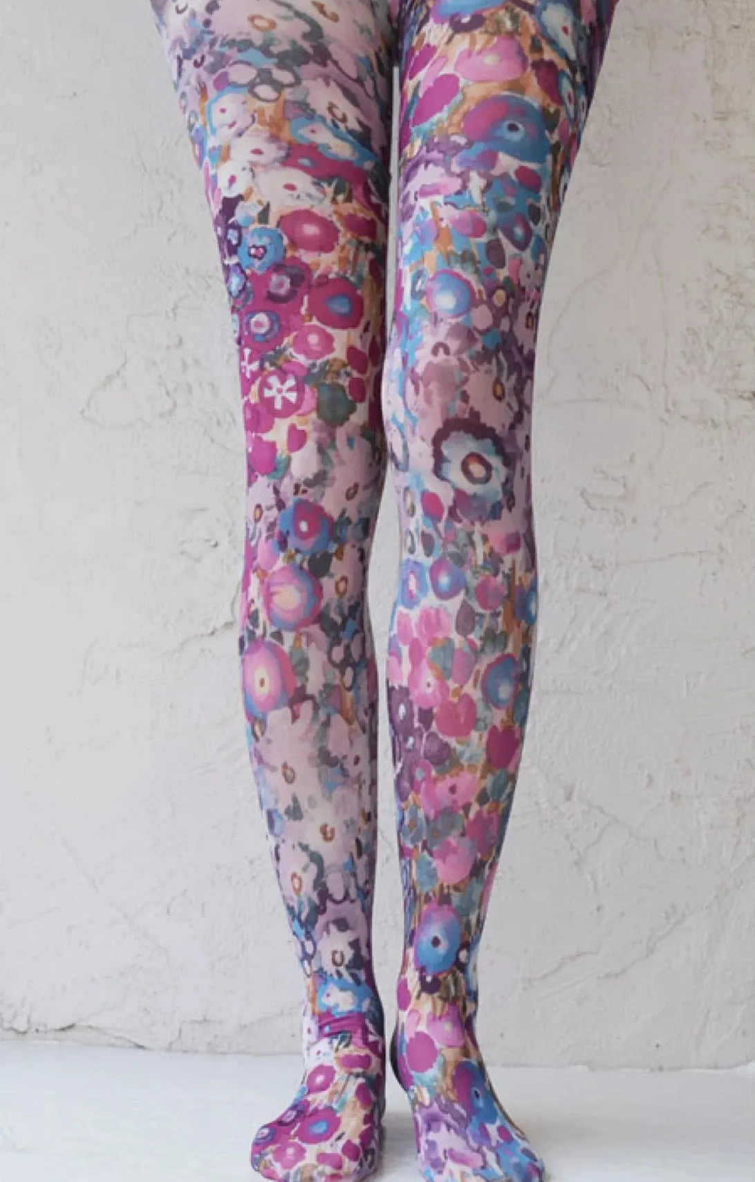 Bouquet Beauty Printed Art Tights