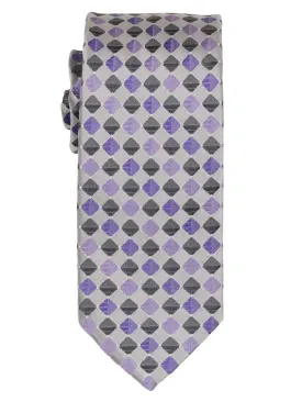 Boy's Tie 18845 Silver/Purple