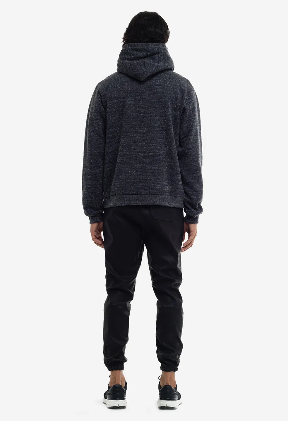 Cashmere Fleece Beach Hoodie / Heather Black