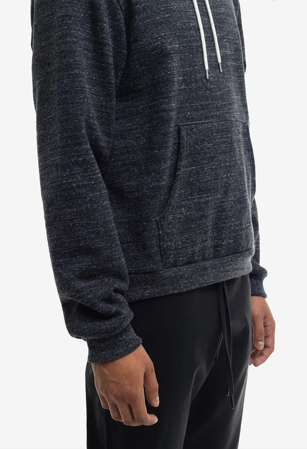 Cashmere Fleece Beach Hoodie / Heather Black