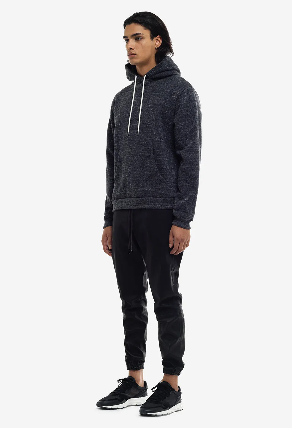 Cashmere Fleece Beach Hoodie / Heather Black