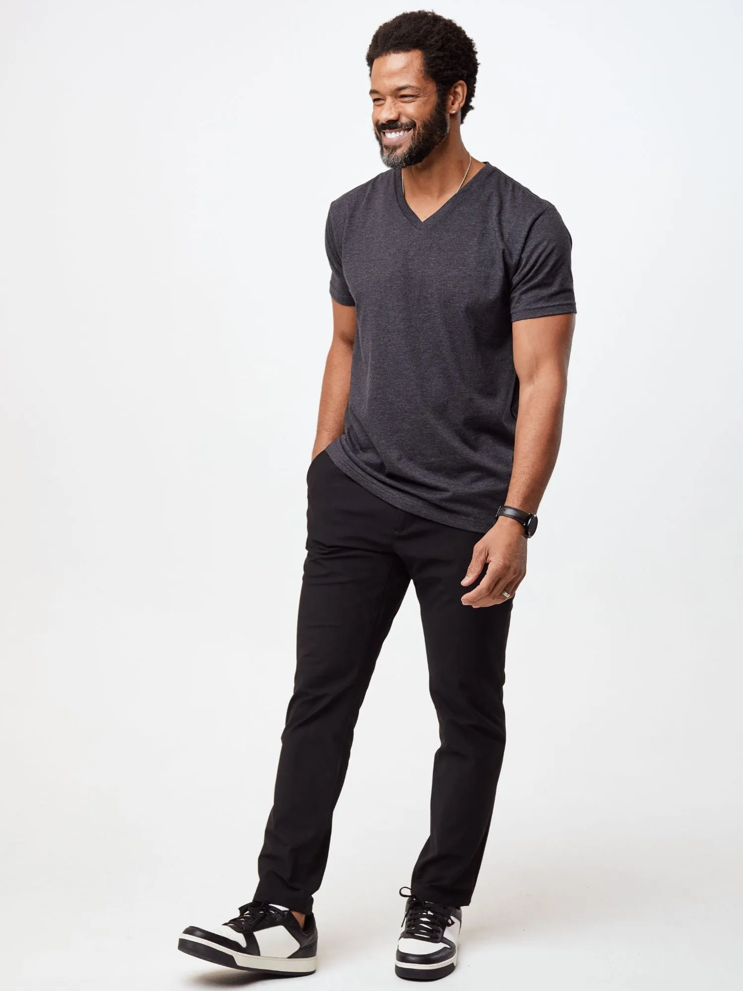 Charcoal V-Neck