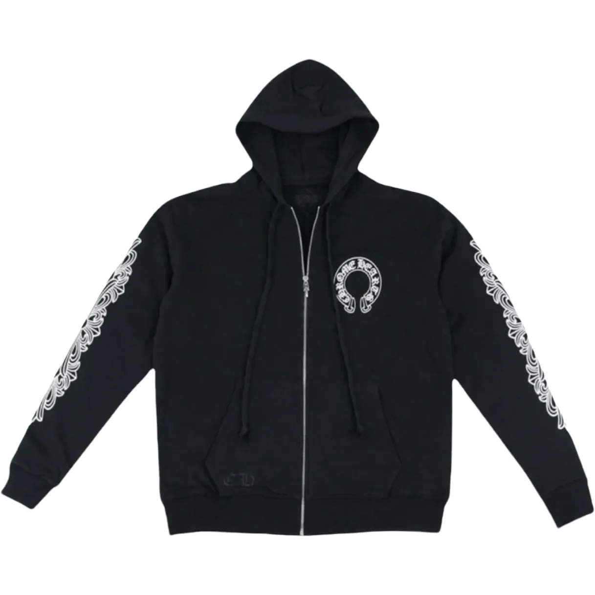 Chrome Hearts Horseshoe Floral Thermal Zip Up - Hoodie