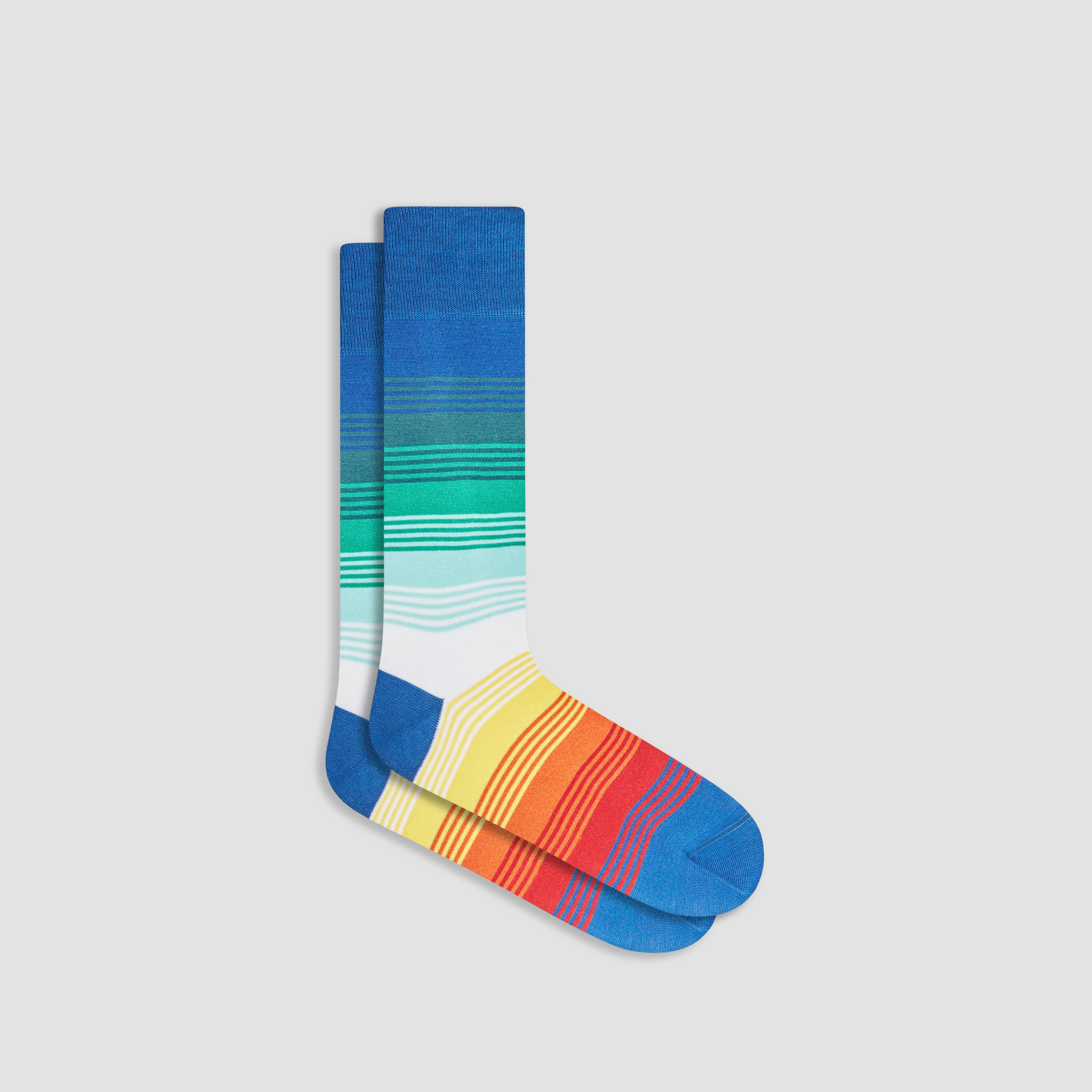 Color Block Striped Mid-Calf Socks