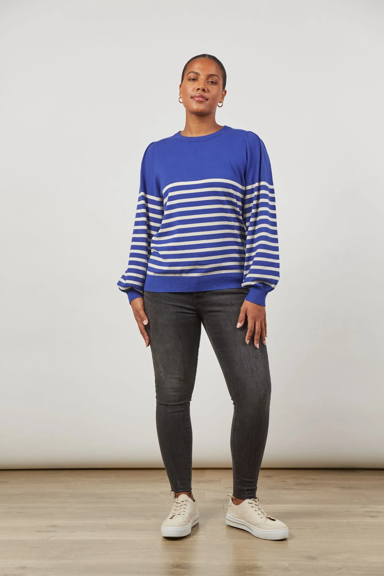 Cosmo Stripe Jumper (Cobalt)