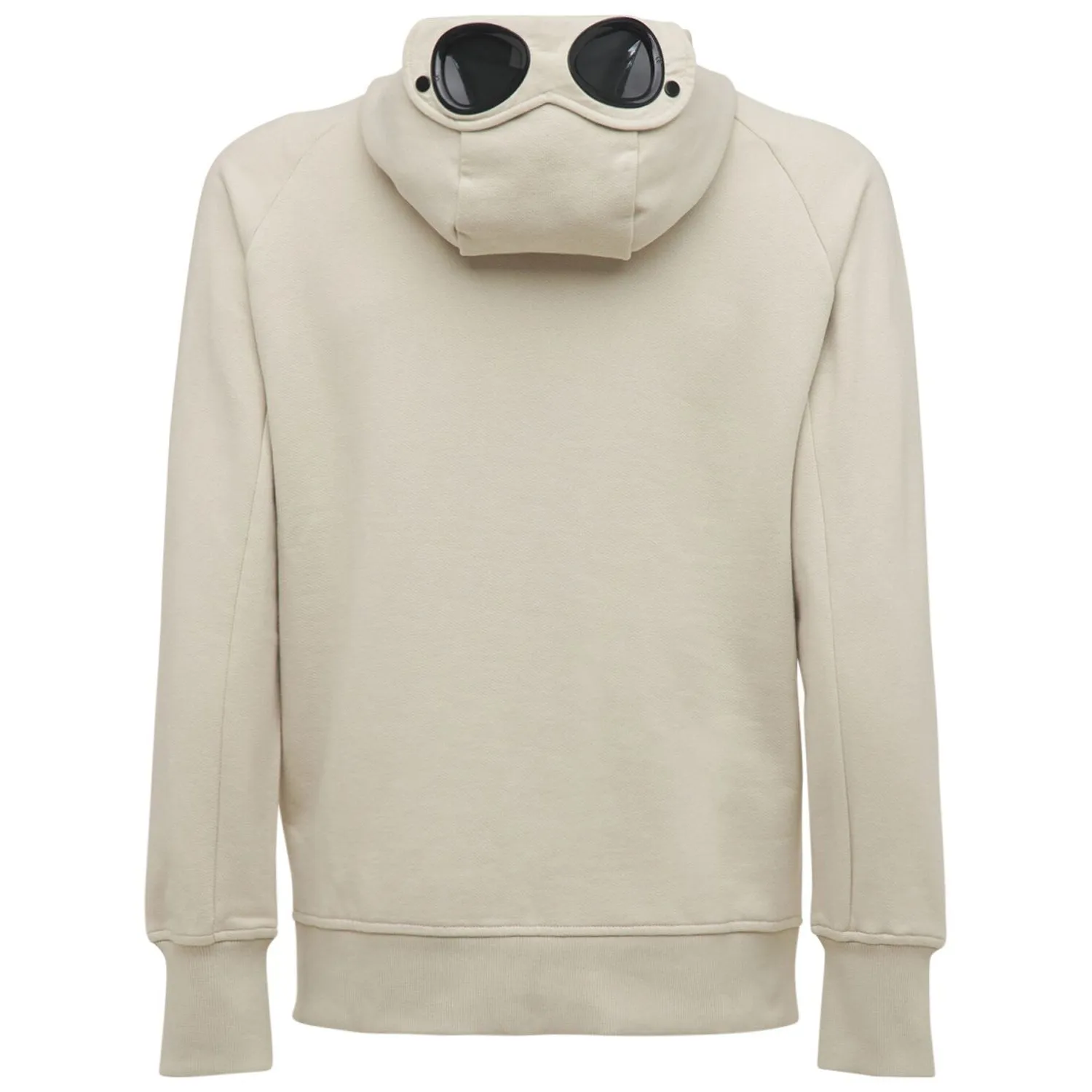 CP COMPANY Goggle Hoodie Sweatshirt Ivory