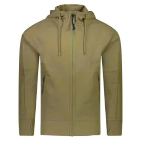 CP COMPANY Goggle Hoodie Sweatshirt Olive Green