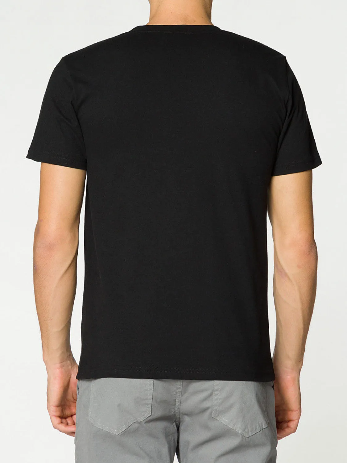 Crew Neck Organic Cotton T-shirt Black