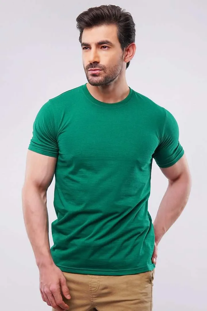 Crew Neck T-Shirt - Green