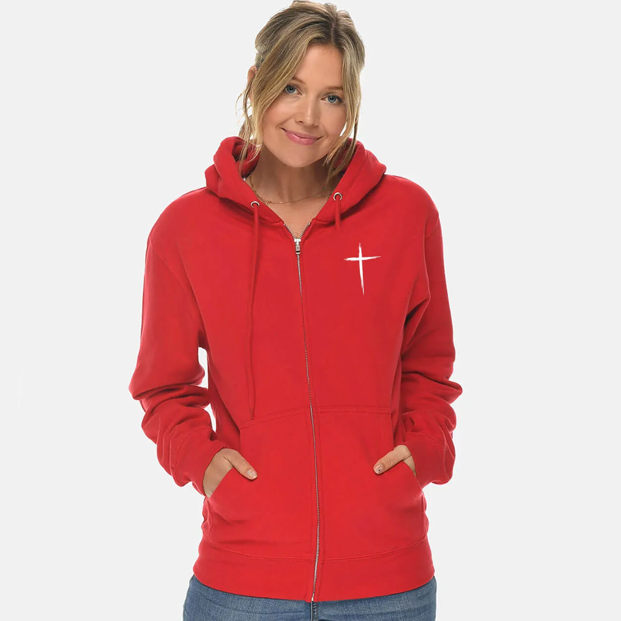 Cross Full Zip Sweatshirt Hoodie