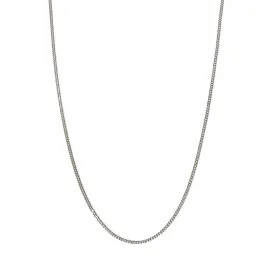 Cuban Chain Thin Flat Necklace 24”