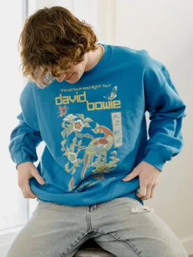 David Bowie Hong Kong Sapphire Thrifted Sweatshirt