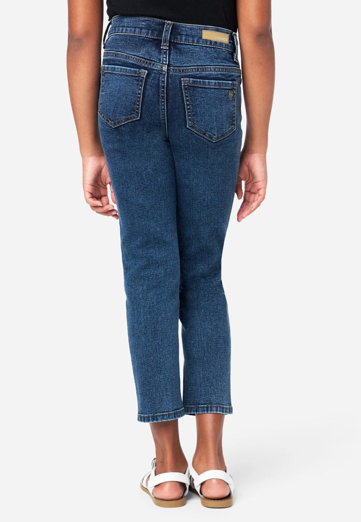 Destructed Mini Mom Jeans