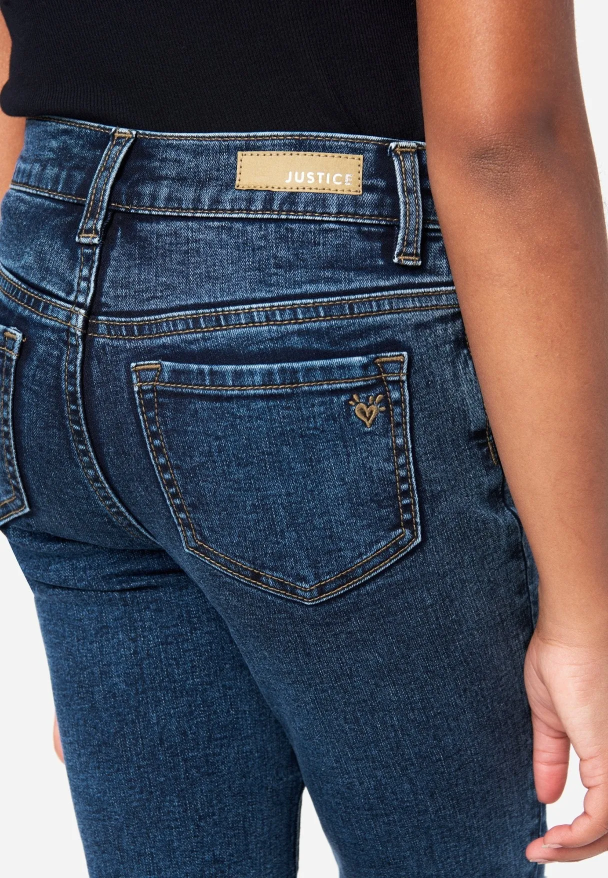 Destructed Mini Mom Jeans